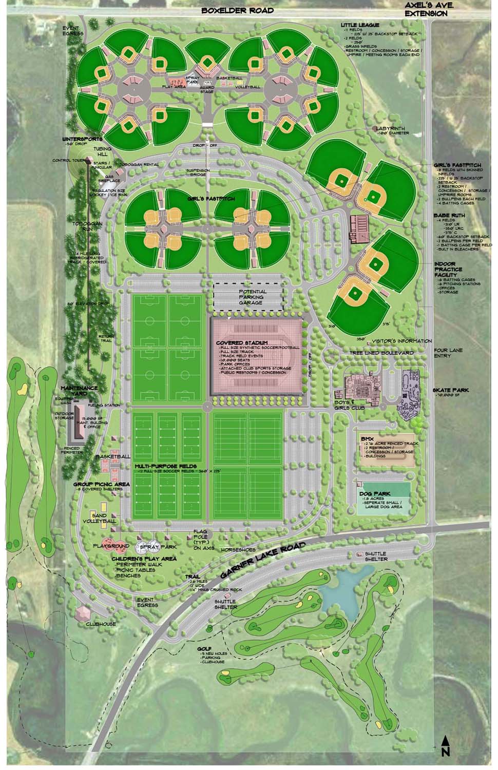 Bruce Dees Associates Field Of Dreams Master Plan